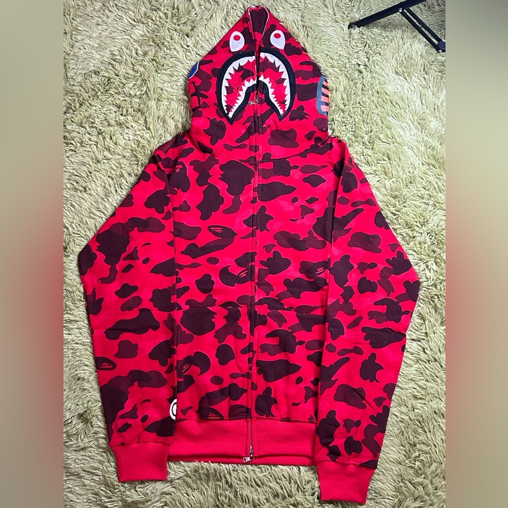 Red Puffer Jacket with Trendy Design